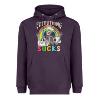 Plum everything sucks Heavyweight Hoodie - MaliasSmallBusiness