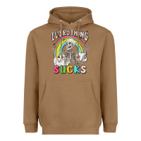 Toasted Coconut everything sucks Heavyweight Hoodie - MaliasSmallBusiness