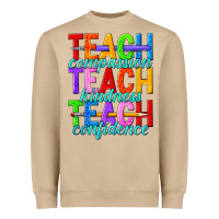 Mushroom teach compassion teach kindness teach confidence Heavyweight Sweatshirt - texasbilliewilder