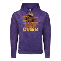 Cloud Purple queen afro woman Vintage Hoodie - texasbilliewilder