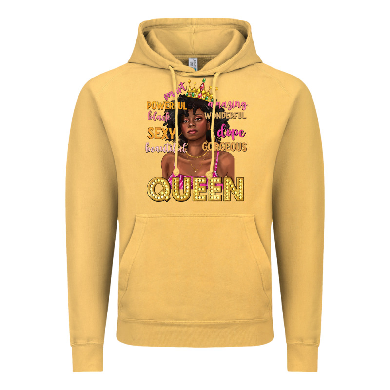 Queen Afro Woman Vintage Hoodie by texasbilliewilder | Teevron