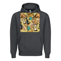 Smoke history seamless pattern Zipper Hoodie - BundleAndBundleShop