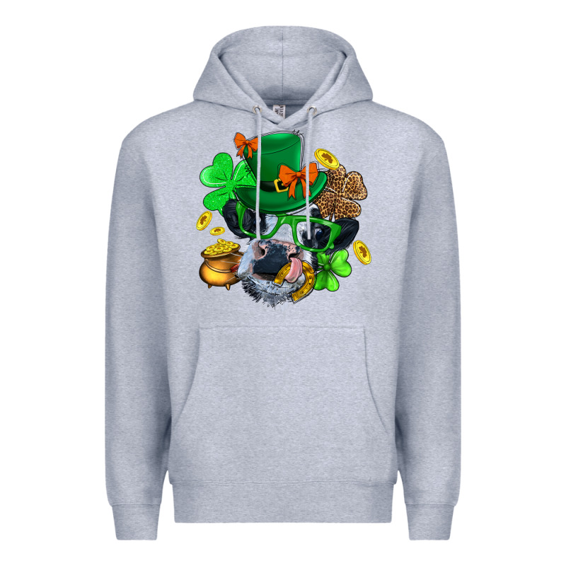 St. Patrick Cow Clover Premium Hoodie by BundleAndBundleShop | Teevron