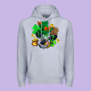 St. Patrick Cow Clover Premium Hoodie Designed By Bundleandbundleshop