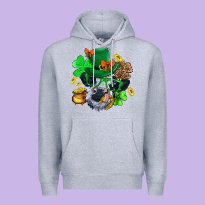 St. Patrick Cow Clover Premium Hoodie Designed By Bundleandbundleshop