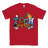 Red tech teacher Classic Tee - AdoDesignShop