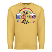 Antique Gold be who you are Premium Sweatshirt - MaliasSmallBusiness