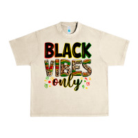 Sandshell Black vibes only juneteenth Urban Heavy Tee - Zillion Design Studio