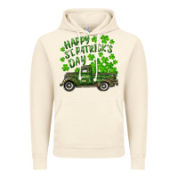 Vintage Artic Happy st. patrick's day shamrock farm truck Vintage Hoodie - RanaPortraitStore