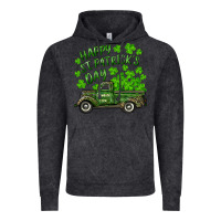 Vintage Black Happy st. patrick's day shamrock farm truck Vintage Hoodie - RanaPortraitStore