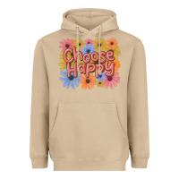 Mushroom choose happy Heavyweight Hoodie - MaliasSmallBusiness