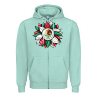 Seafoam sunflower mexican flag Zipper Hoodie - JahusDesignShop