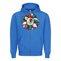 True Royal sunflower mexican flag Zipper Hoodie - JahusDesignShop