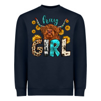 Navy hay girl Heavyweight Sweatshirt - Zillion Design Studio