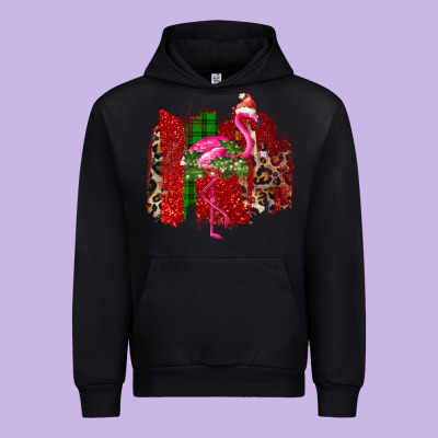 Christmas Flamingo Urban Hoodie Designed By Bettercallsaul