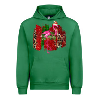 Emerald Christmas Flamingo Urban Hoodie - Bettercallsaul