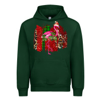 Forest Green Christmas Flamingo Urban Hoodie - Bettercallsaul