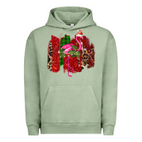 Pigment Oil Green Christmas Flamingo Urban Hoodie - Bettercallsaul