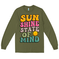 Army Green sun shine state of mind Long Sleeve Tee - JahusDesignShop