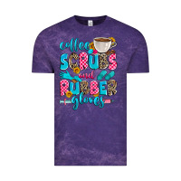 Cloud Purple coffee scrubs and rubber gloves Vintage Tee - Zillion Design Studio
