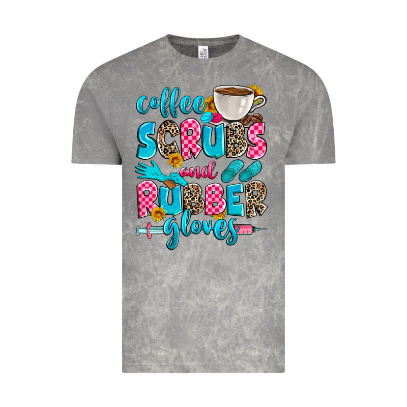 Coffee Scrubs And Rubber Gloves Vintage Tee by Zillion Design Studio | Teevron