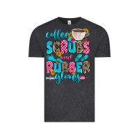 Vintage Black coffee scrubs and rubber gloves Vintage Tee - Zillion Design Studio