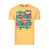 Vintage Mustard coffee scrubs and rubber gloves Vintage Tee - Zillion Design Studio