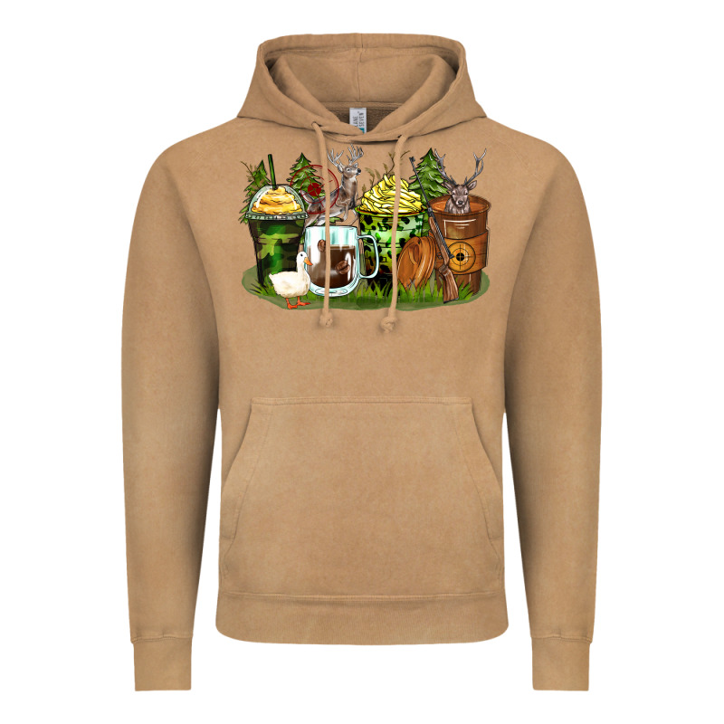 Hunter Coffee Cups Vintage Hoodie by Zillion Design Studio | Teevron