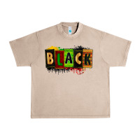 French Oak Black juneteenth Urban Heavy Tee - Zillion Design Studio