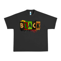 Pigment Black Black juneteenth Urban Heavy Tee - Zillion Design Studio