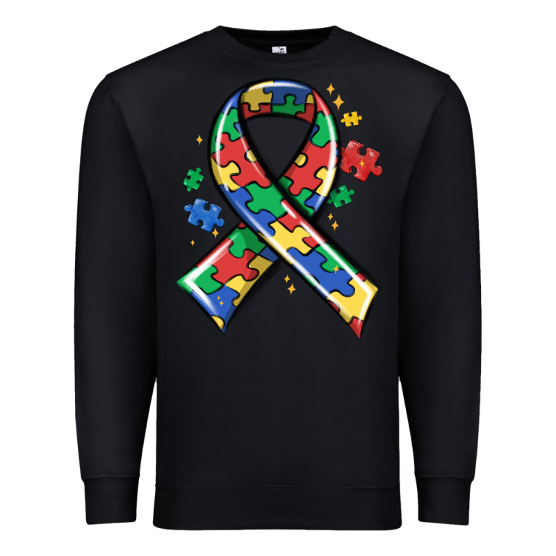 Autism Puzzle Ribbon Premium Sweatshirt by MaliasSmallBusiness | Teevron