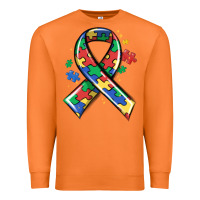 Carrot autism puzzle ribbon Premium Sweatshirt - MaliasSmallBusiness