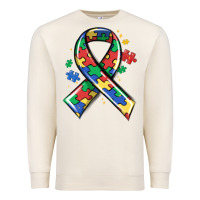 Sandshell autism puzzle ribbon Premium Sweatshirt - MaliasSmallBusiness