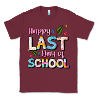 Burgundy happy last day of school Classic Tee - JahusDesignShop