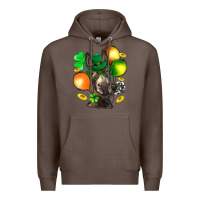 Coffee St. Patricks Clovers With Donkey Premium Hoodie - BundleAndBundleShop
