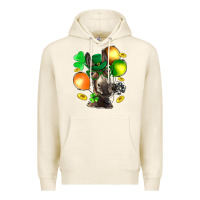 Tofu St. Patricks Clovers With Donkey Premium Hoodie - BundleAndBundleShop