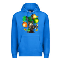 True Royal St. Patricks Clovers With Donkey Premium Hoodie - BundleAndBundleShop