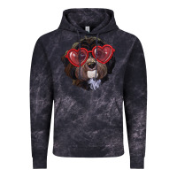 Cloud Black Havanese dog with love glasses Vintage Hoodie - RanaPortraitStore