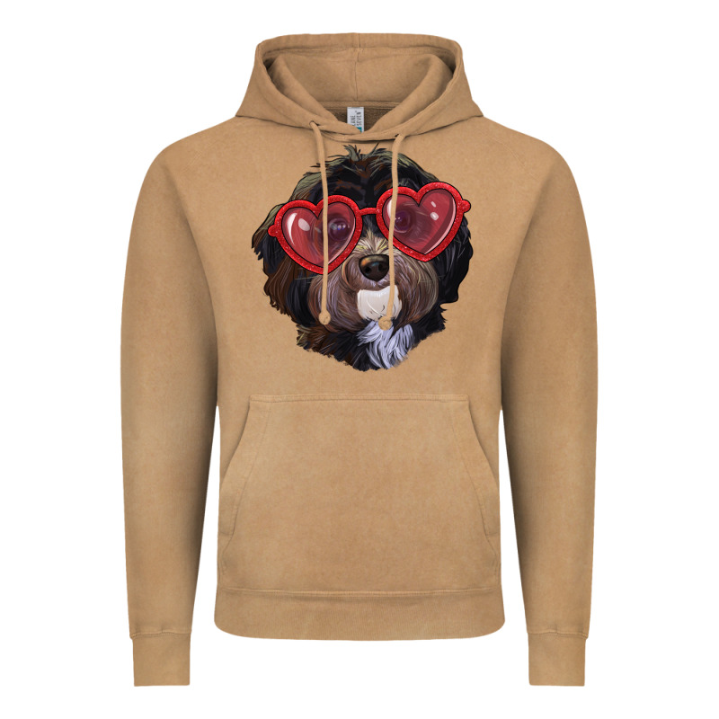 Havanese Dog With Love Glasses Vintage Hoodie by RanaPortraitStore | Teevron