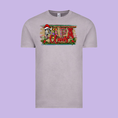 Christmas Western Papa Claus Vintage Tee Designed By Ranaportraitstore