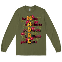 Army Green ella es mamá Long Sleeve Tee - JahusDesignShop