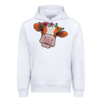 White Cow With Flowers Urban Hoodie - Bettercallsaul