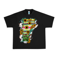 Black Vermont State Map Urban Heavy Tee - RanaPortraitStore