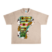 French Oak Vermont State Map Urban Heavy Tee - RanaPortraitStore