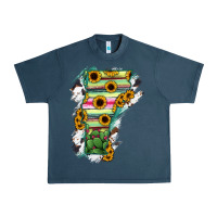 Midnight Navy Vermont State Map Urban Heavy Tee - RanaPortraitStore