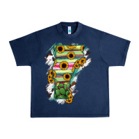 Navy Vermont State Map Urban Heavy Tee - RanaPortraitStore