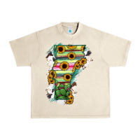 Sandshell Vermont State Map Urban Heavy Tee - RanaPortraitStore