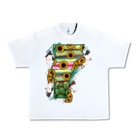 White Vermont State Map Urban Heavy Tee - RanaPortraitStore
