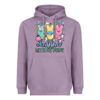 Lavender chillin with my peeps Heavyweight Hoodie - MaliasSmallBusiness