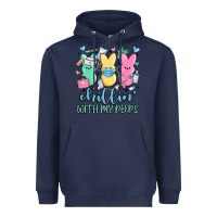 Navy chillin with my peeps Heavyweight Hoodie - MaliasSmallBusiness